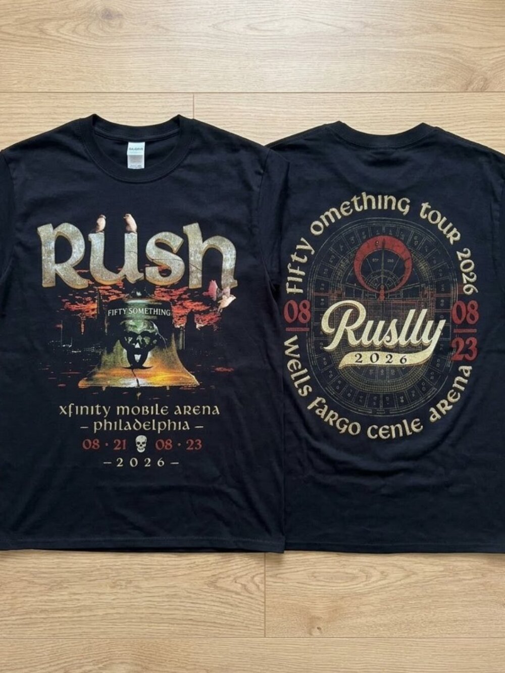 Rush Band Philadelphia Xfinity Mobile Arena August 2026 Concert T Shirt Reprint